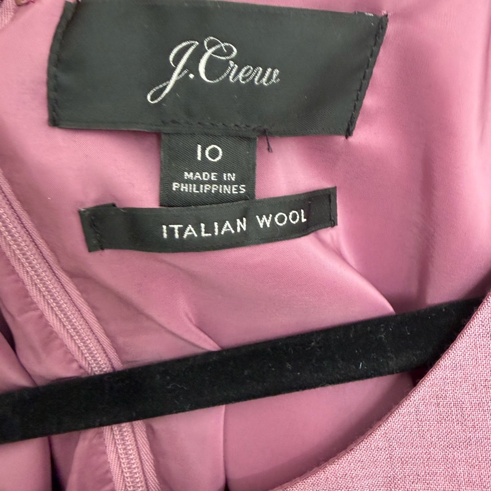J. Crew Mauve Puff Sleeve Long Dress - Picture 12 of 12